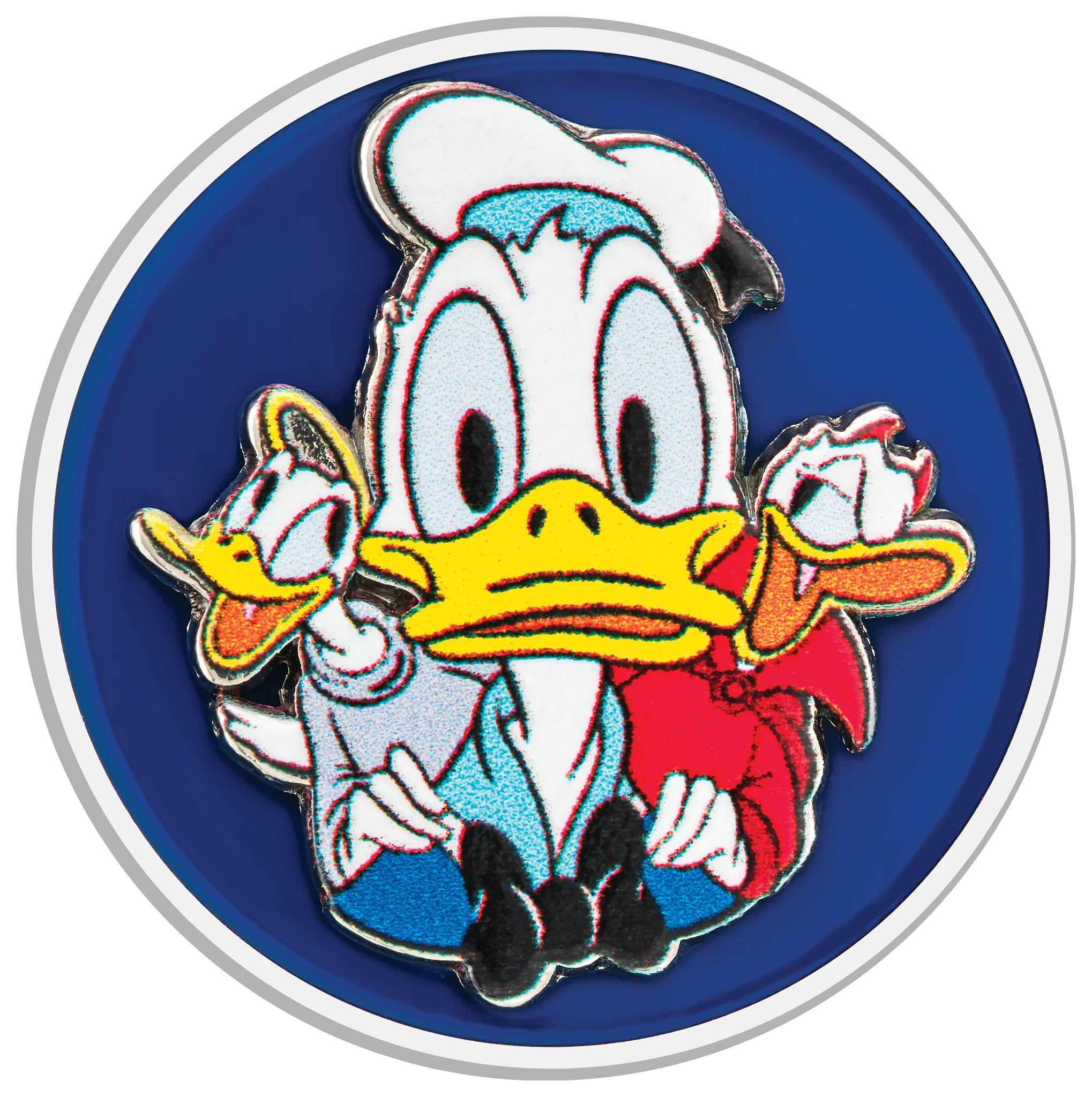 Feisty Donald Duck 90th Anniversary Blue Dial Stainless Steel
